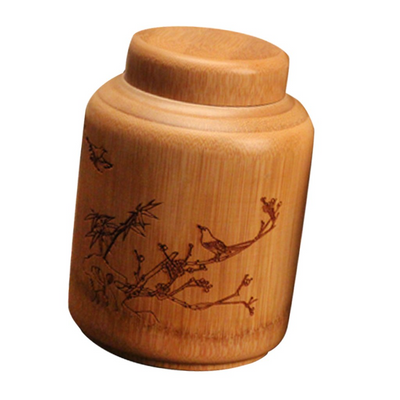 Natural bamboo tea pot